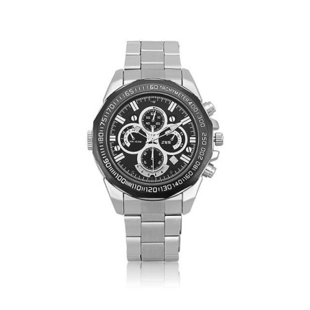 Metallic Watch with Full HD Camera, Night Vision, and Built-in Microphone