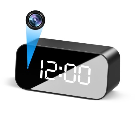 Clock with Full HD WiFi Camera and Recording